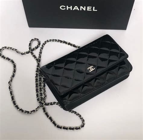 wallet on chain black chanel|chanel wallet on chain classic.